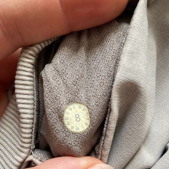 LULULEMON‎ Wunder Under Ribbed Crop Legging 23" Washed French Clay - Picture 10 of 10